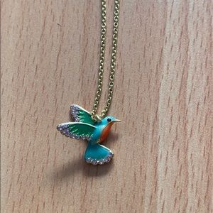 Katespade hummingbird necklace